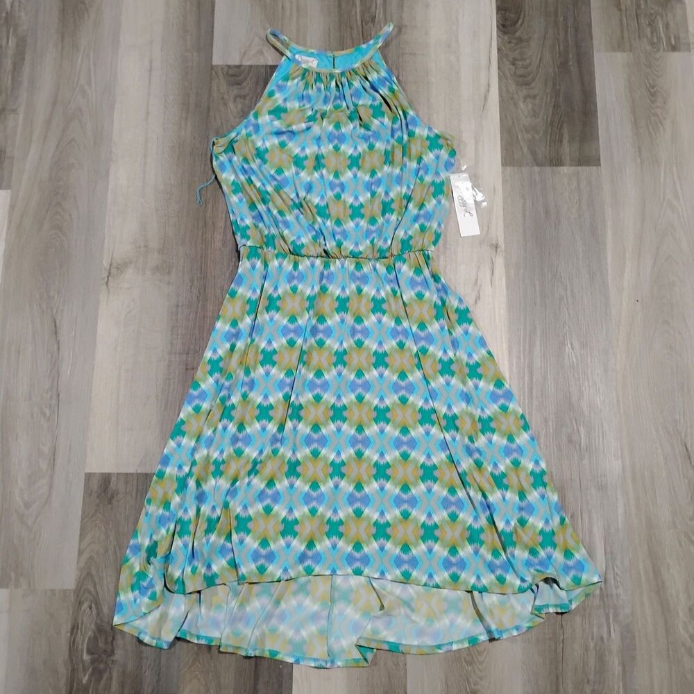 New Maggy L Turquoise Dress Women's Size 14 Spring Summer Dress